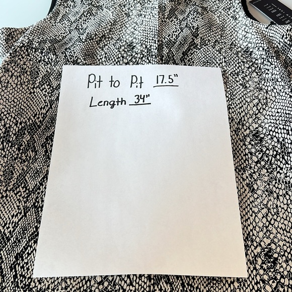 Hunter Bell Sleeveless Snake Print Dress size large NWT - Picture 11 of 11